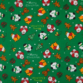 CraftsFabrics 10Pcs/lot Christmas Fabric Fat Quarters 100% Cotton Twill Printed Precut Squares for Quilting, Arts, Crafts, DIY Projects